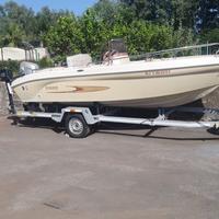 Barca e motore + carrello Ranieri Azzurra