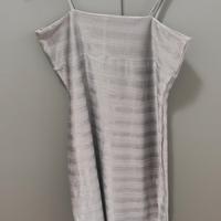 vestito tubino argento S