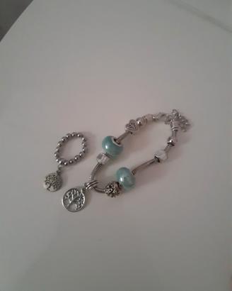 Anello e bracciale albero della vita