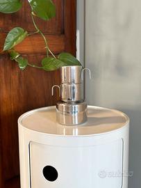 Tazzine e portazucchero in acciaio Guido Bergna