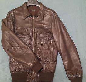 giubbotto pelle marrone zen