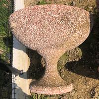 Fioriere alte in cemento graniglia