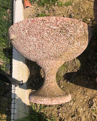 Vasi portafiori Fioriere alte in cemento graniglia