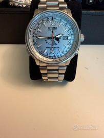 Citizen eco drive pilot acciaio