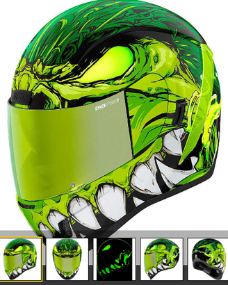 Casco Icon AIRFORM Manik'R - Verde taglia M