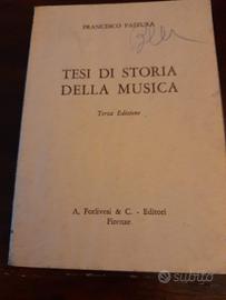 Tesi di storia della musica. Francesco Pastura