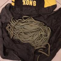 corda, grigri, borsa, moschettone 