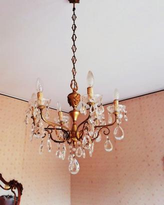 Lampadario con abat joure abbinate