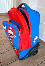 Zaino Trolley Premium super Mario Blu/Rosso