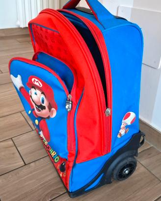 Zaino Trolley Premium super Mario Blu/Rosso