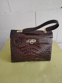 Borsa in vero coccodrillo