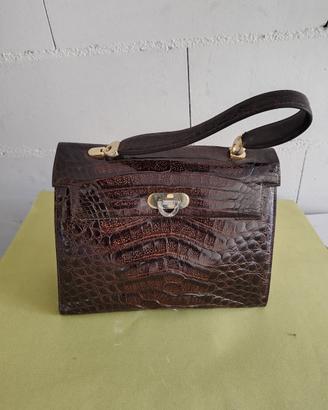 Borsa in vero coccodrillo