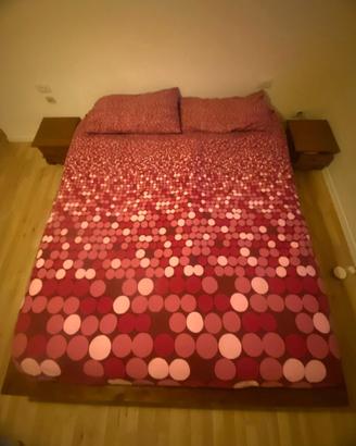 Letto etnico in teak indiano fatto a Mano