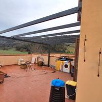 pergola addossata alluminio