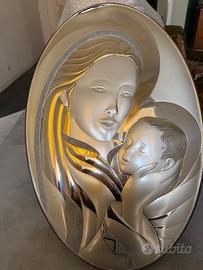 quadro con rilievo in argento