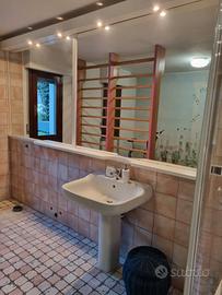 specchio  con faretti 