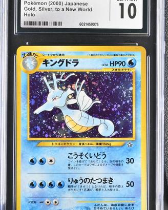 Kingdra Holo Giapponese CGC 10 Gem Mint Neo 2000