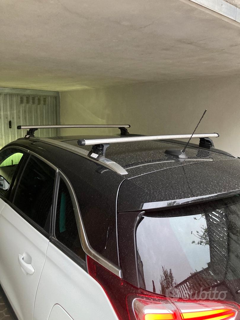 Barre Tetto Alpine ACE-2 Per Opel Crossland X (2017-2020) - Alluminio, Portata 75kg, Con Serratura