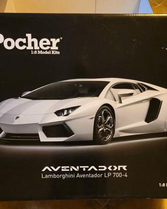 Pocher Lamborghini Aventador 1:8 Nuova con Teca