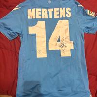Maglia NAPOLI  2014/2015 MERTENS Autografata- L