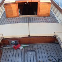 Gozzo in legno con motore yanmar 75cv