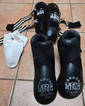 paperelle parastinchi/piedi panta kick full muay