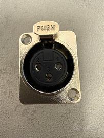 connettore xlr femmina da pannello neutrik nc3fd-l