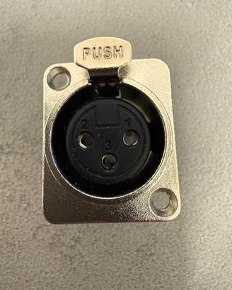 connettore xlr femmina da pannello neutrik nc3fd-l