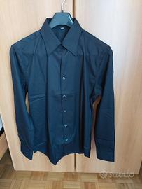 Camicia Uomo nera no stiro