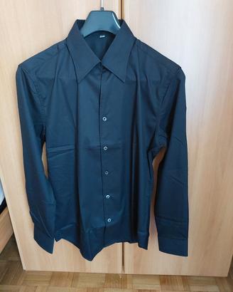 Camicia Uomo nera no stiro