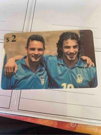 Carta telefonica Americana Baggio/Del Piero