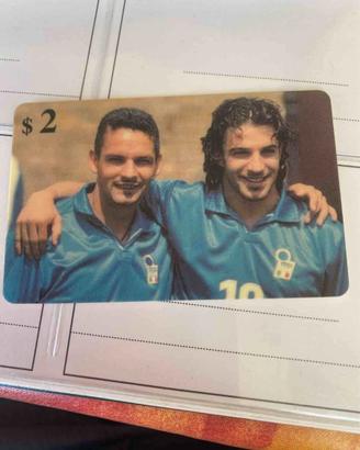 Carta telefonica Americana Baggio/Del Piero