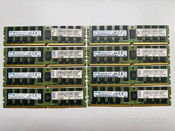 8x 32GB DDR4 ECC LRDIMM RAM Server Samsung IBM