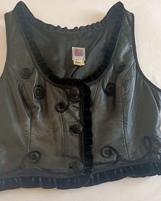 completo vera pelle donna nero