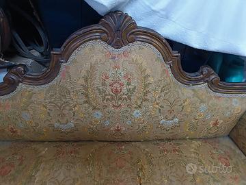 poltrona 2 posti vintage da rinnovare 