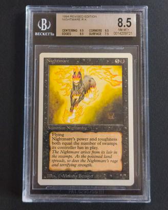 magic the gathering Nightmare Revised Edition Bgs 