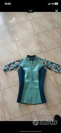 Top termico in neoprene taglia XS pari al Nuovo