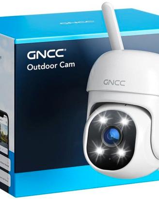 Telecamera Wi-Fi Esterno 1080P, 360° PTZ, IP65, GK