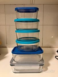 Set di contenitori di vetro