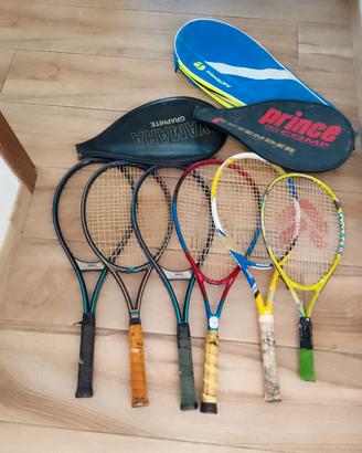 6 racchette da tennis 