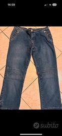 Jeans a vita bassa con zip