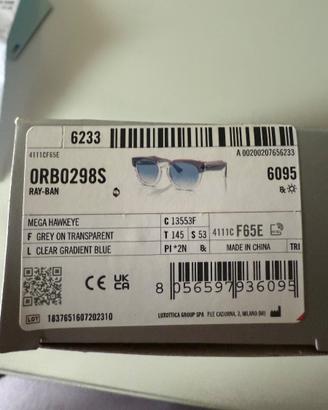 Rayban Mega Hawkeye Unisex grey