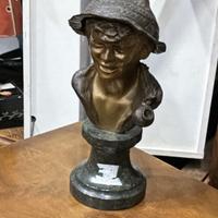 Statua bronzo insegne auto latta slot vintage