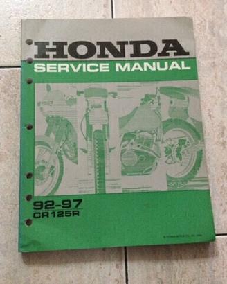 Manuali officina Honda cr 125 e cr 500