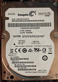 Hard disk Seagate da 500gb da 2.5"