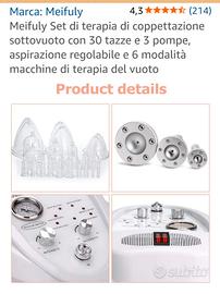 Set di terapia di coppettazione Sottovuoto con 30 