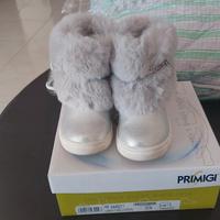 scarponcino grigio con pellicciotto n 23