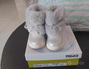 scarponcino grigio con pellicciotto n 23