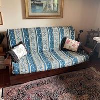 Divano letto a scomparsa in vero legno