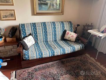 Divano letto a scomparsa in vero legno
